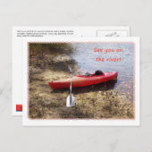 Zie je op het Briefkaart van de rivier (Voorkant / Achterkant)