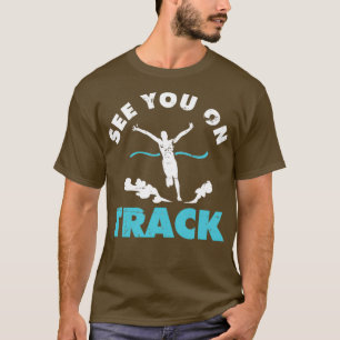 Zie je op het spoor met nummer en veld t-shirt