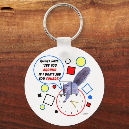 ZIE JE ROND SLEUTELHANGER (Voorkant)