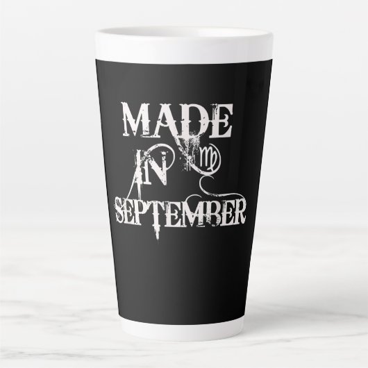 Zie je september | Birthday Gift | Virgo Zodiac Latte Mok (Voorkant)