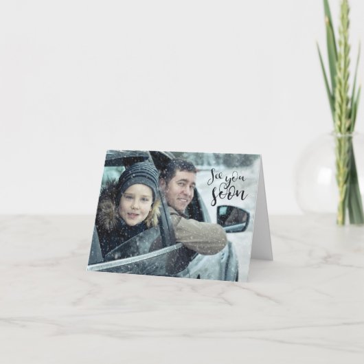 Zie je snel feestdagen kaart (Voorkant)