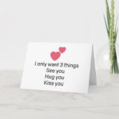 **ZIE JE WEET DAT JE JE HUGT** BIJ CHRISTMAS FEESTDAGEN KAART (Voorkant)