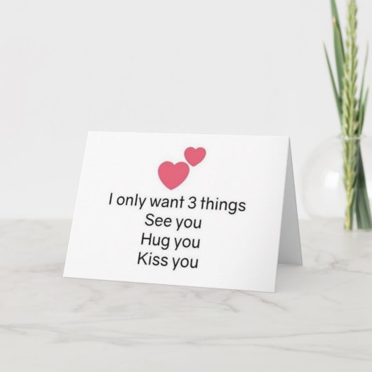 **ZIE JE WEET DAT JE JE HUGT** BIJ CHRISTMAS FEESTDAGEN KAART (Voorkant)