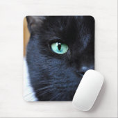 Zie je zwarte kat Mousepad Muismat (Met muis)
