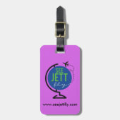 Zie Jett Fly - Luggage en Label in bagage (Paars) Bagagelabel (Voorkant verticaal)