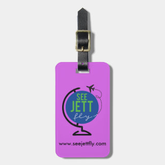 Zie Jett Fly - Luggage en Label in bagage (Paars) Bagagelabel