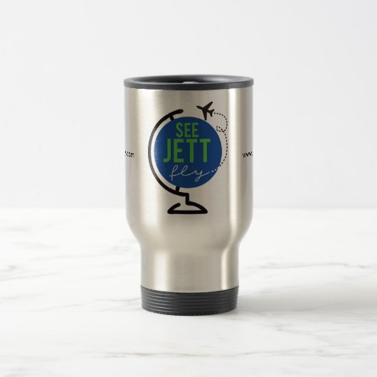 Zie Jett Fly - Travel Mug Reisbeker (Center)