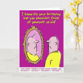 Zie jezelf niet als ouder worden kaart (Gele Bloem)