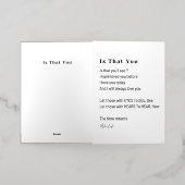 Zie jij liefdesgedichten? folie wenskaart (Buiten Laag)