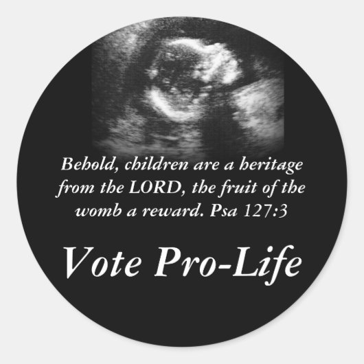 Zie Kinderen zijn een Erfgoed Ronde Sticker (Voorkant)