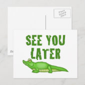 Zie Krokodille u later Briefkaart (Voorkant / Achterkant)