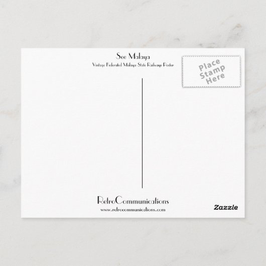 Zie Malaya Briefkaart (Achterkant)