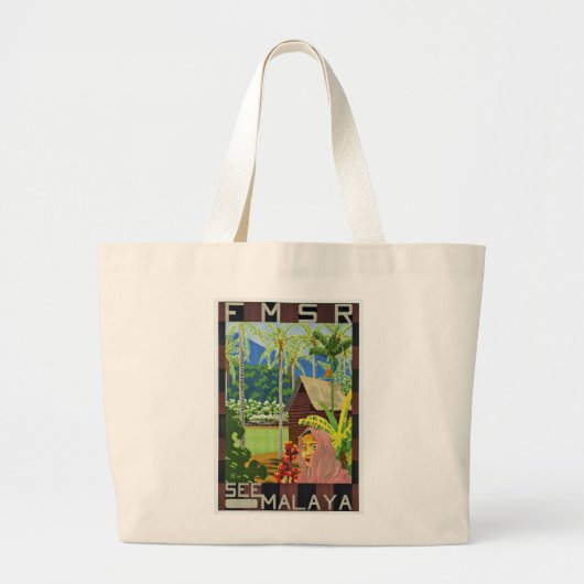 Zie Malaya Grote Tote Bag (Voorkant)