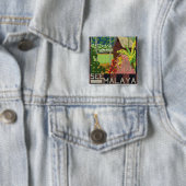 Zie Malaya Vierkante Button 5,1 Cm (In situ)