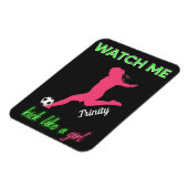 Zie me als een meisje uit Voetbal Magneet (Linkerzijde)