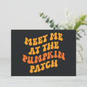 Zie Me Bij De Pompoenenplaats Kaart (Staand voorkant)
