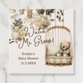 Zie me Boho Baby shower zaaien Bedankjes Labels (Voorkant)