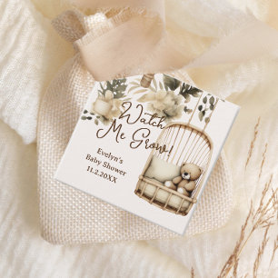 Zie me Boho Baby shower zaaien Bedankjes Labels