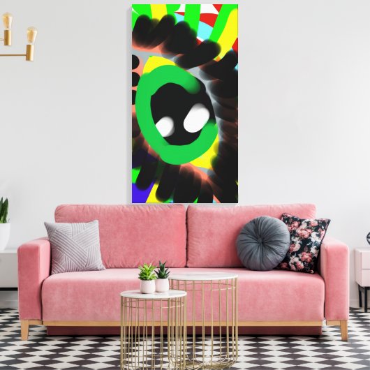 Zie me canvas afdruk (Insitu (Woonkamer))