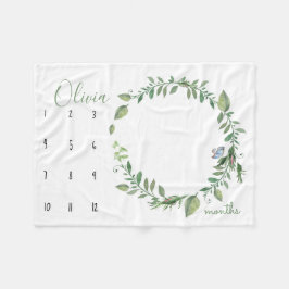 Zie me groeien - Fotodeken met waterverf Fleece Deken