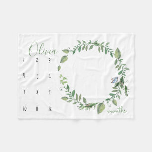 Zie me groeien - Fotodeken met waterverf Fleece Deken