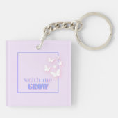 Zie me groeien, Motivatie, Inspirerend, Preppy Sleutelhanger (Achterkant)