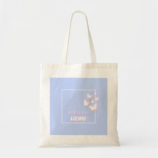 Zie me groeien, Motivatie, Inspirerend, Preppy Tote Bag (Voorkant)