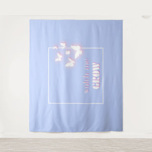 Zie me groeien, Motivatie, Inspirerend, Preppy Wandkleed