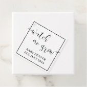 Zie me groeien Plant gunst Baby shower Label (In situ)