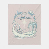 Zie me in LOTHLORIEN™ - Zwanenboot Fleece Deken (Voorkant)
