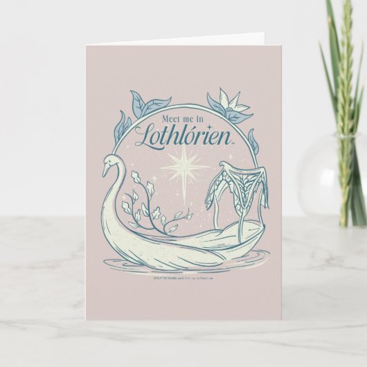 Zie me in LOTHLORIEN™ - Zwanenboot Kaart (Voorkant)