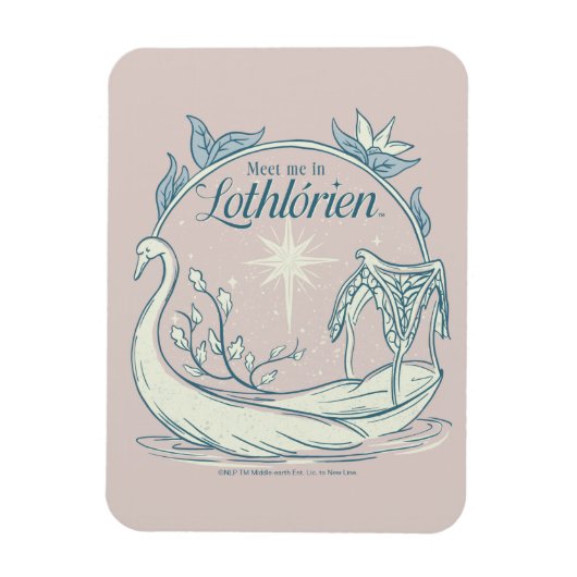 Zie me in LOTHLORIEN™ - Zwanenboot Magneet (Verticaal)