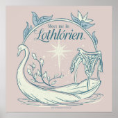 Zie me in LOTHLORIEN™ - Zwanenboot Poster (Voorkant)