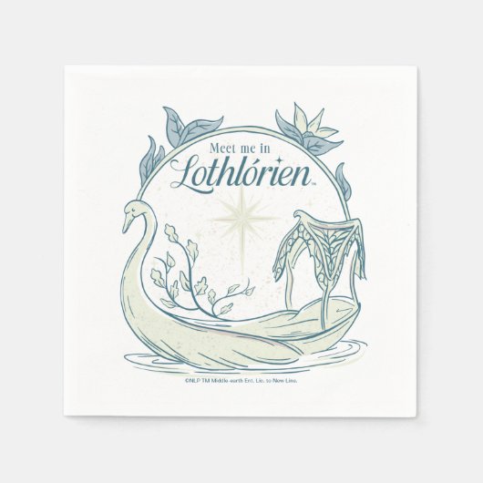 Zie me in LOTHLORIEN™ - Zwanenboot Servet (Voorkant)