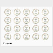 Zie me kweken rustieke chique Baby shower Sprinkle Ronde Sticker (Vel)