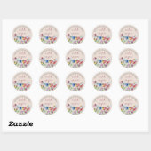 Zie me Land Wilde Baby shower Ronde Sticker (Vel)