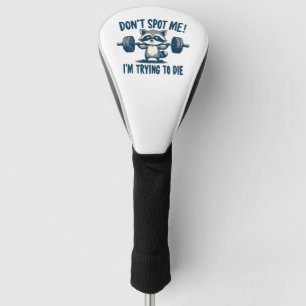Zie me niet, ik doe Funy Fitness Wasbeer Golfheadcover
