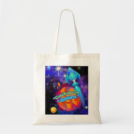 Zie me op Saturnus Tote Bag (Voorkant)