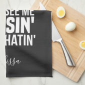 Zie me Sluiten van Realtor Estate Agent Gepersonal Theedoek (Quarter Fold)