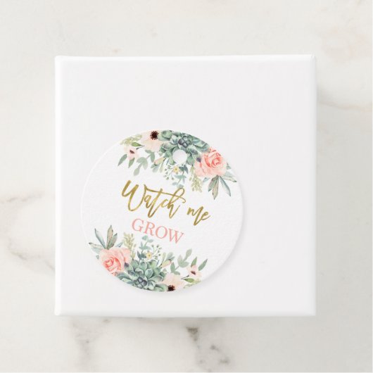 Zie me vetplanten kweken bedankjes labels (In situ)