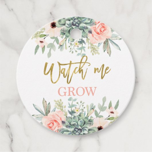 Zie me vetplanten kweken bedankjes labels (Voorkant)