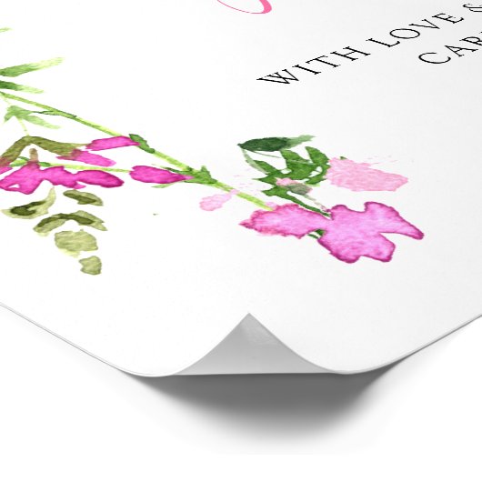 Zie me Wilde Baby shower zaadgoed kweken Poster (Hoek)