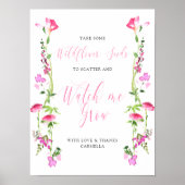 Zie me Wilde Baby shower zaadgoed kweken Poster (Voorkant)