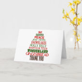 ZIE MERRY CHRISTMAS TEACHER EN DANK JE KAART (Gele Bloem)