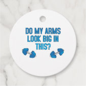 Zie mijn armen er groot uit? bedankjes labels (Voorkant)