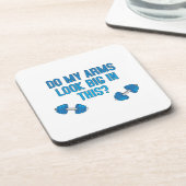 Zie mijn armen er groot uit? bier onderzetter (Linkerzijde)