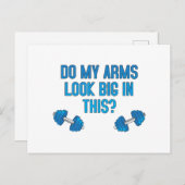 Zie mijn armen er groot uit? briefkaart (Voorkant / Achterkant)
