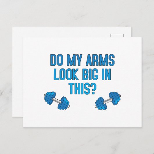 Zie mijn armen er groot uit? briefkaart (Voorkant / Achterkant)