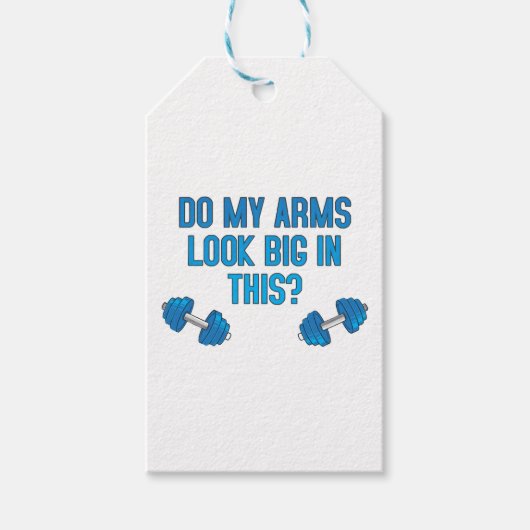 Zie mijn armen er groot uit? cadeaulabel (Voorkant)