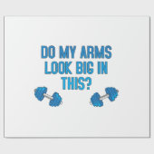 Zie mijn armen er groot uit? cadeaupapier (Vlak)